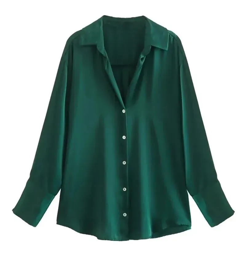 Women's Shacket Long Sleeve Blouses Streetwear Stripe