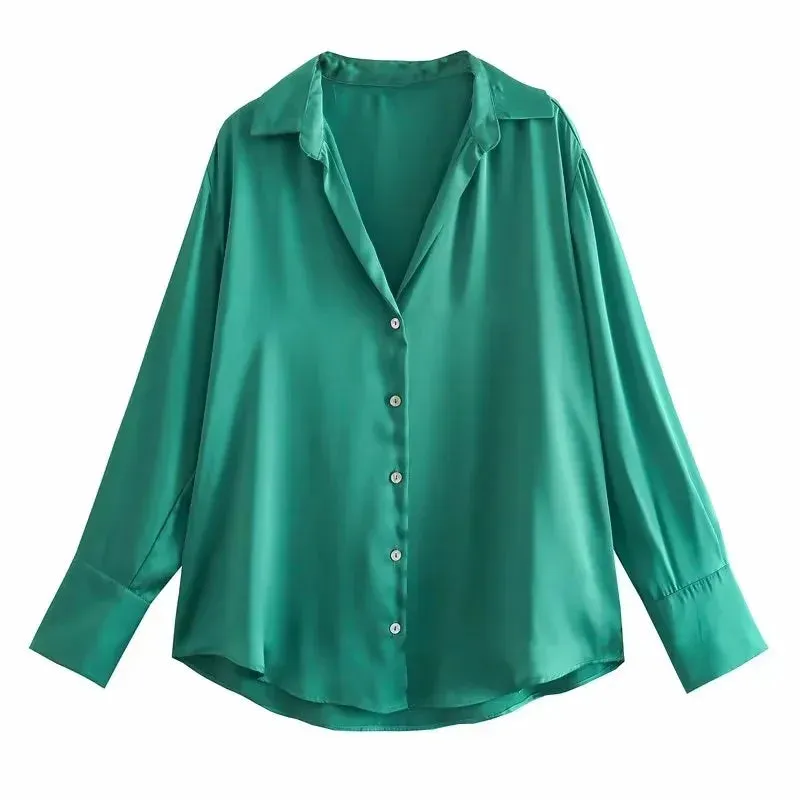 Women's Shacket Long Sleeve Blouses Streetwear Stripe