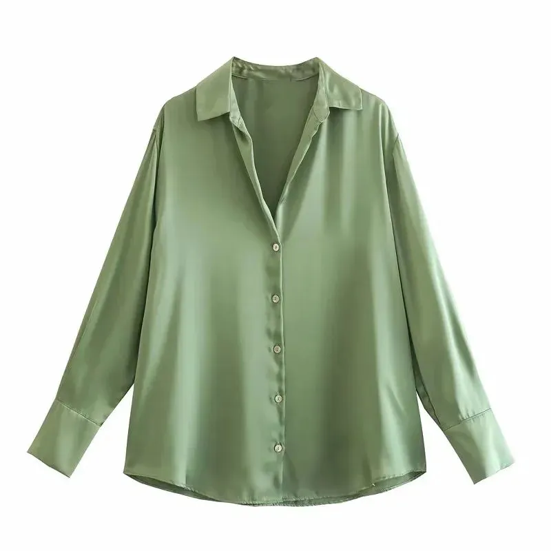 Women's Shacket Long Sleeve Blouses Streetwear Stripe