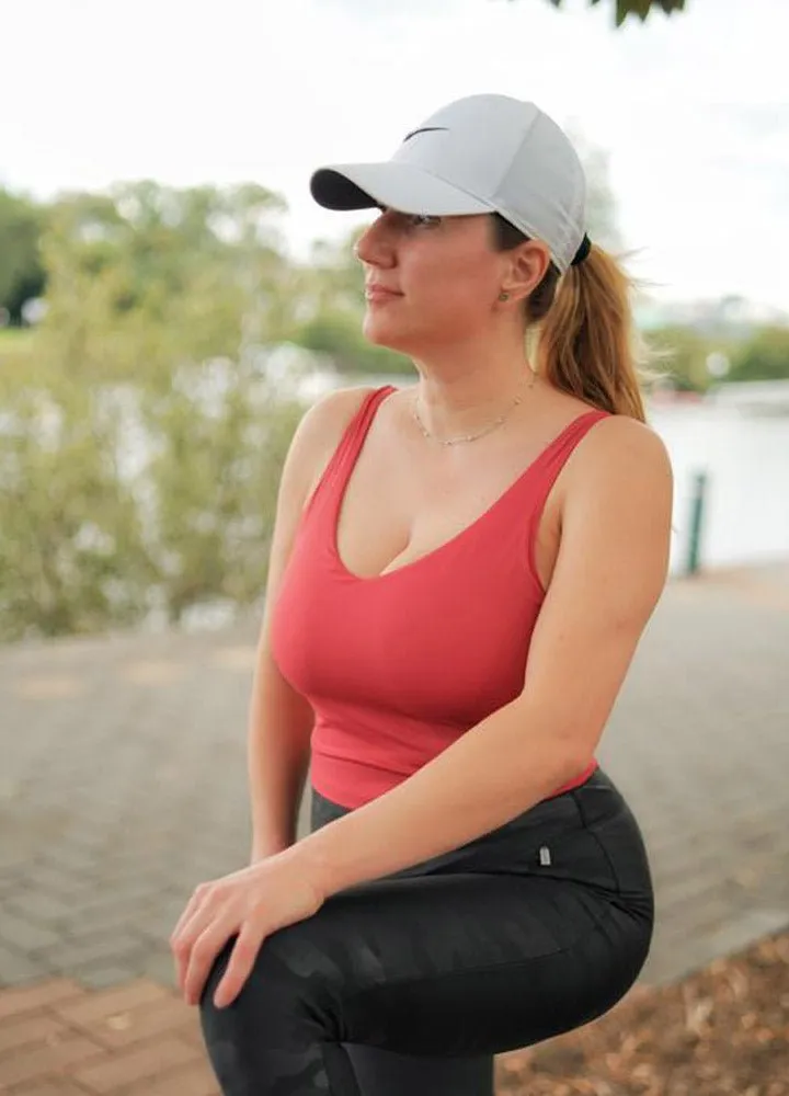 Women's Tank Top with Built in Bra