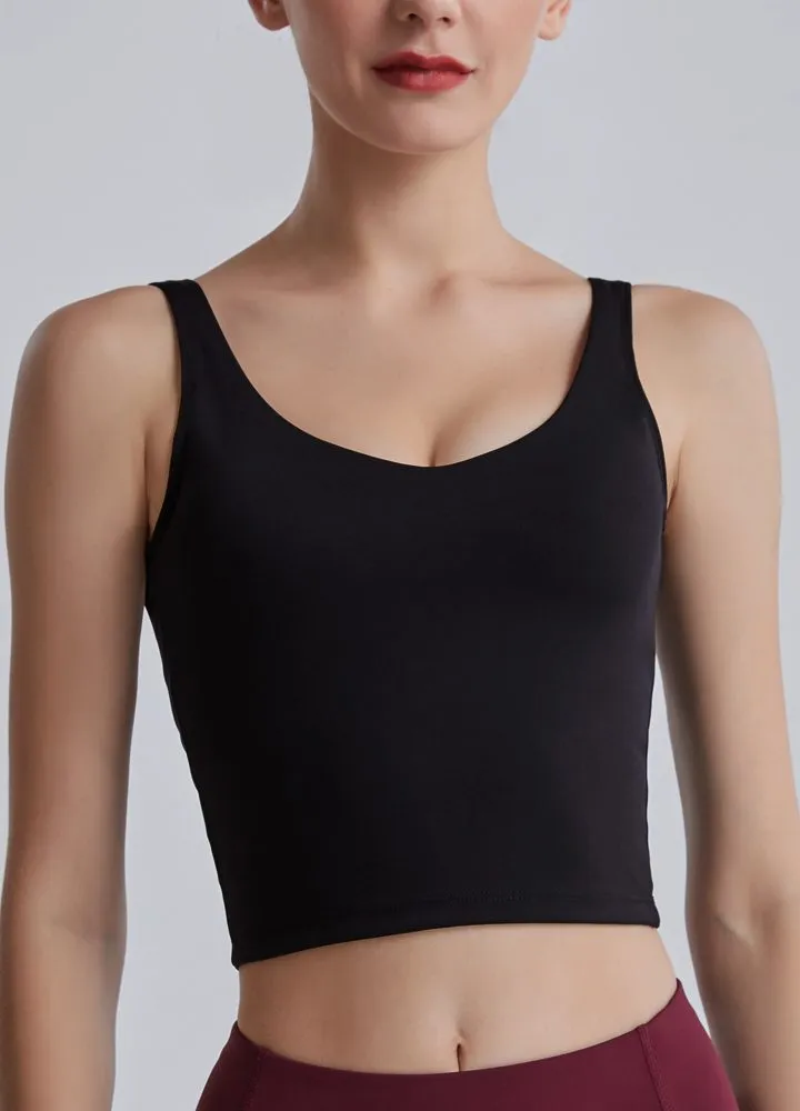 Women's Tank Top with Built in Bra