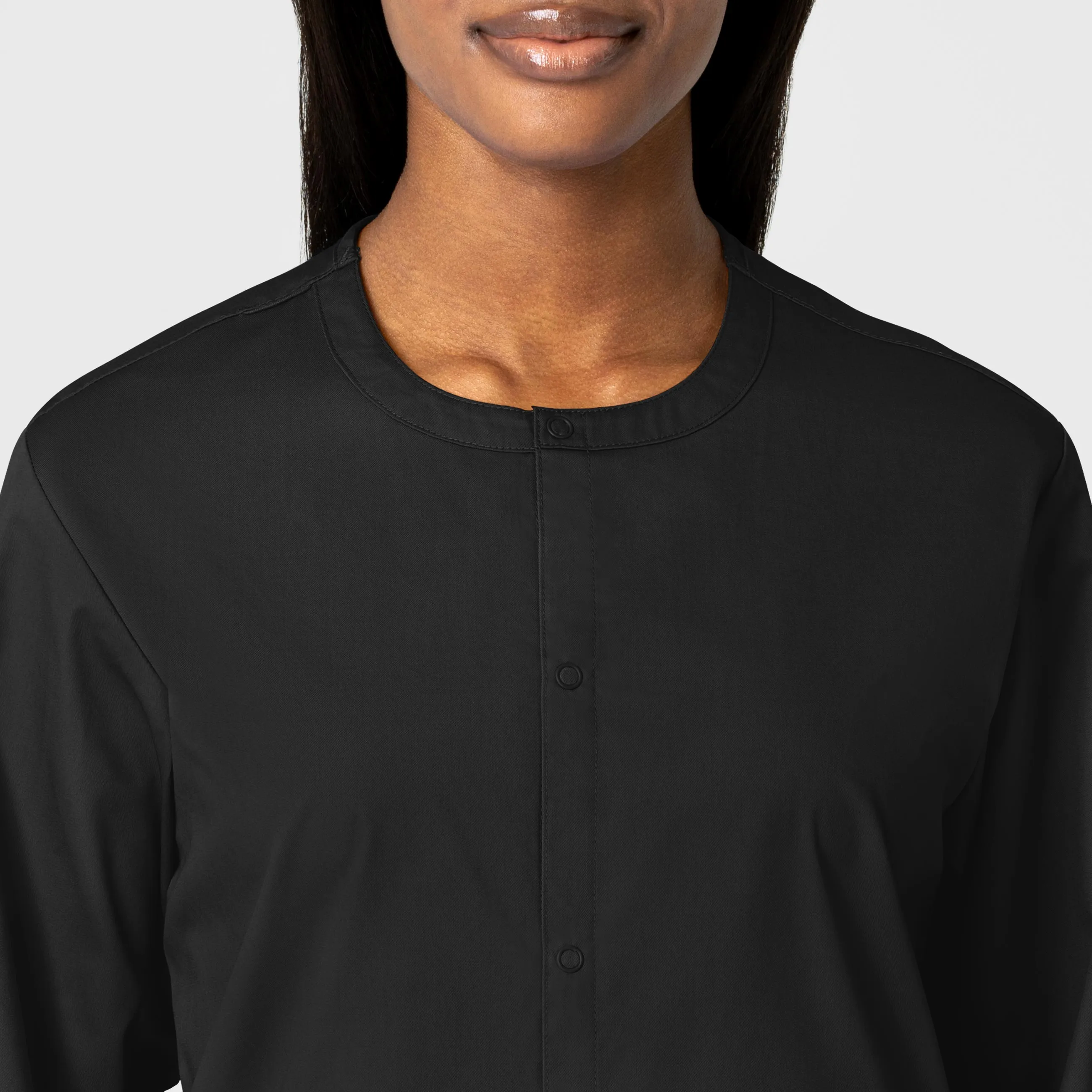 WonderWORK 800 Unisex Snap Front Jacket Black
