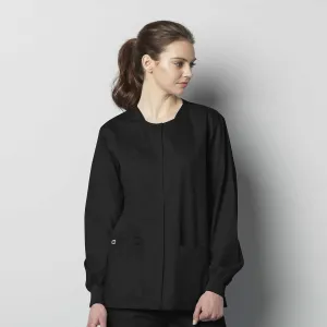 WonderWORK 800 Unisex Snap Front Jacket Black