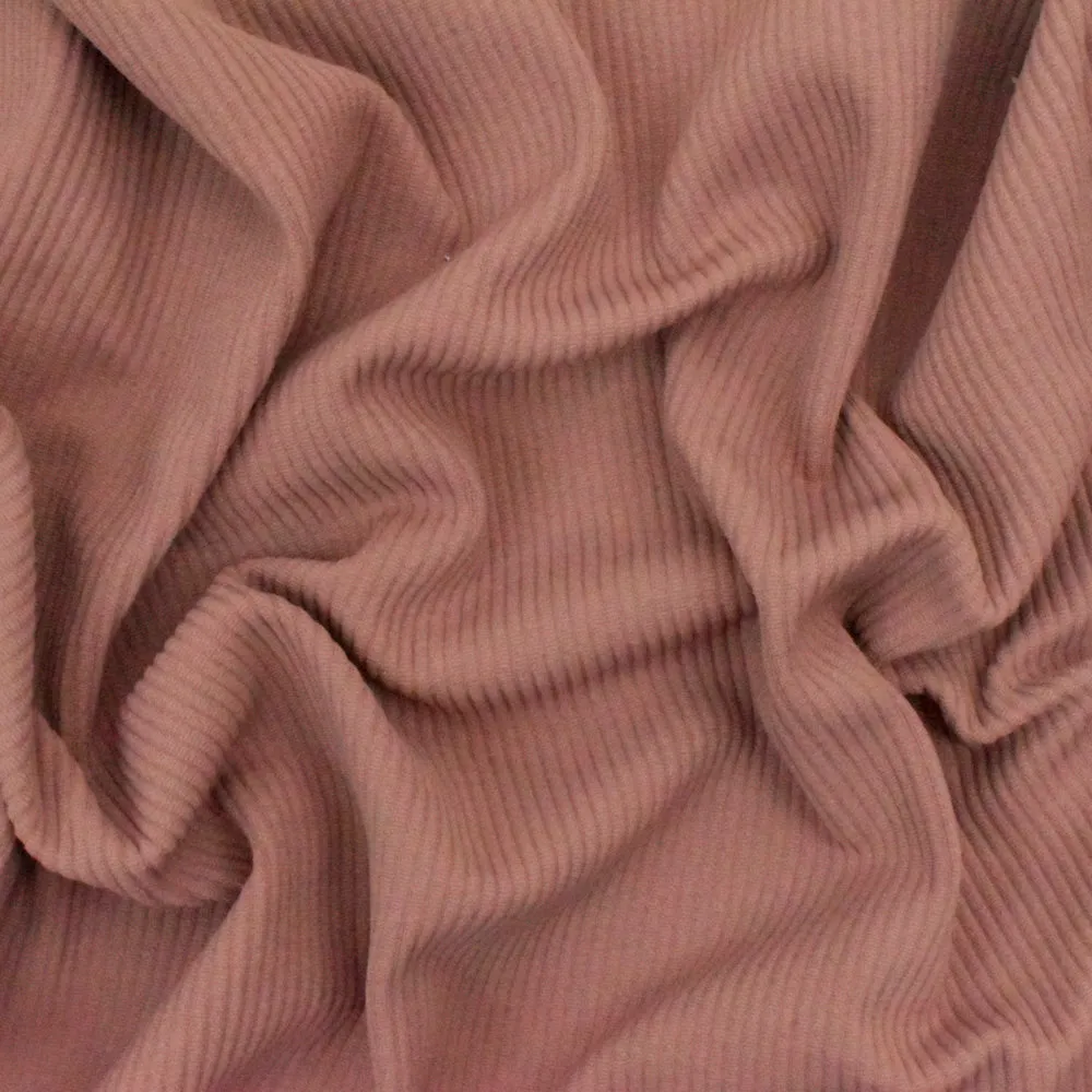 Wood Pink Texture Striped Stretch Double Knit Yoga Activewear Fabric