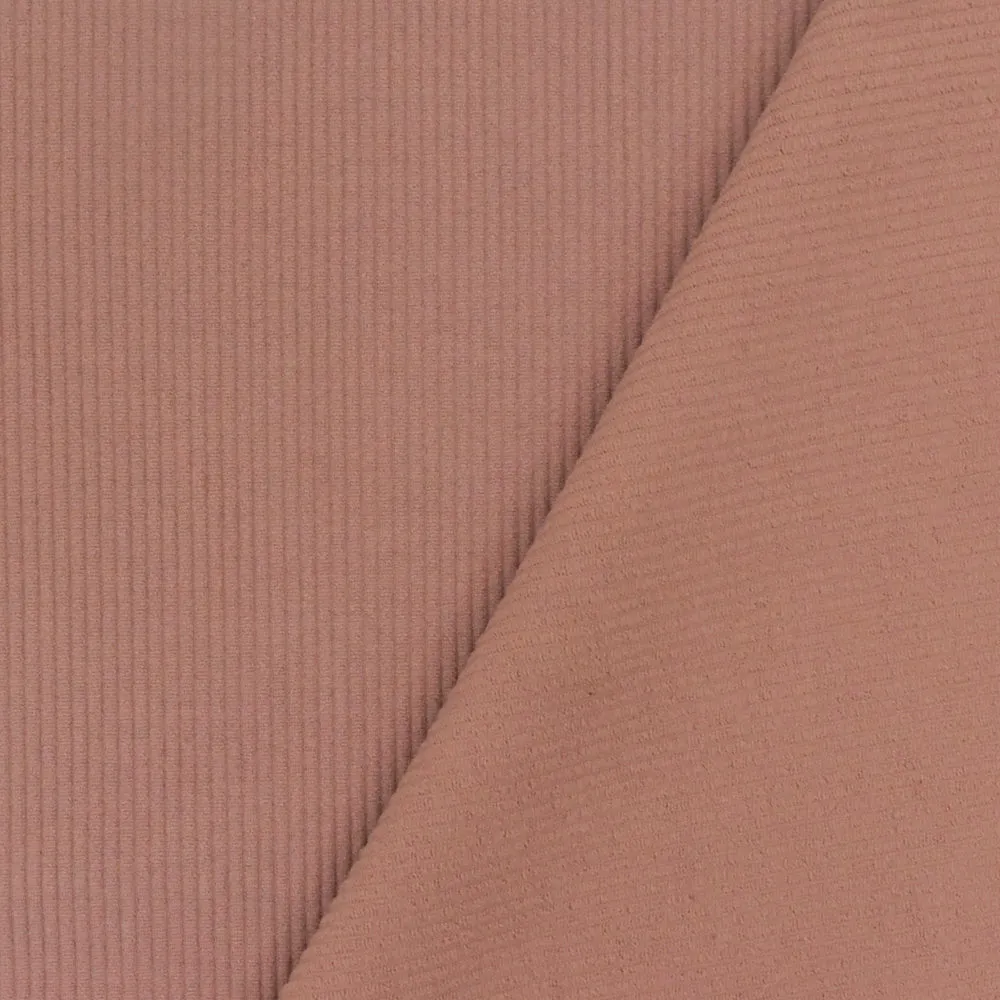 Wood Pink Texture Striped Stretch Double Knit Yoga Activewear Fabric