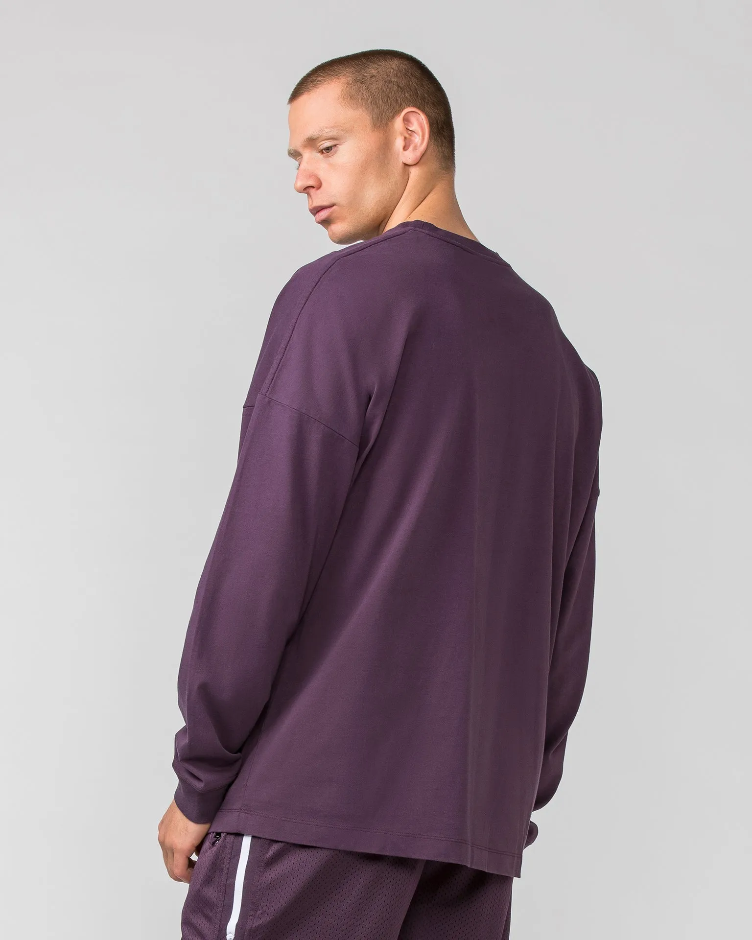 Worldwide Long Sleeve Tee - Midnight Plum