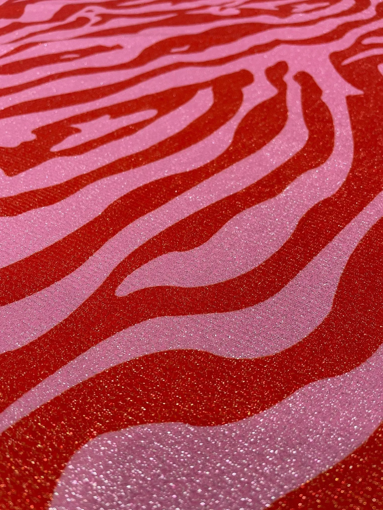 Zebra Pattern 4-Way Stretch Spandex Lurex Fabric for Fashion and Crafts