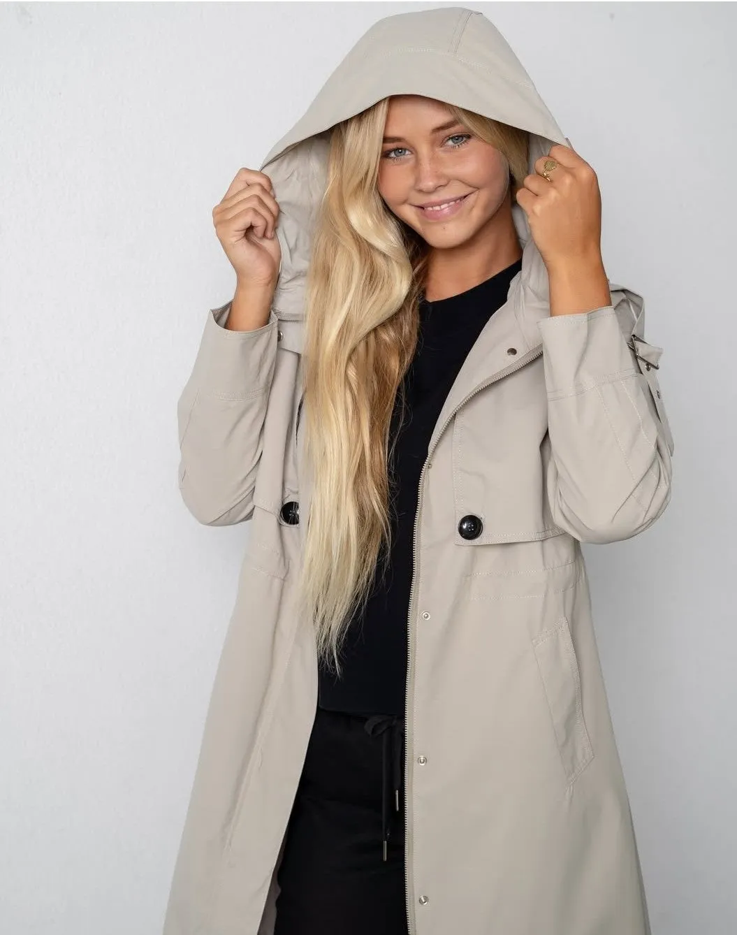 ZIP UP TRENCH COAT