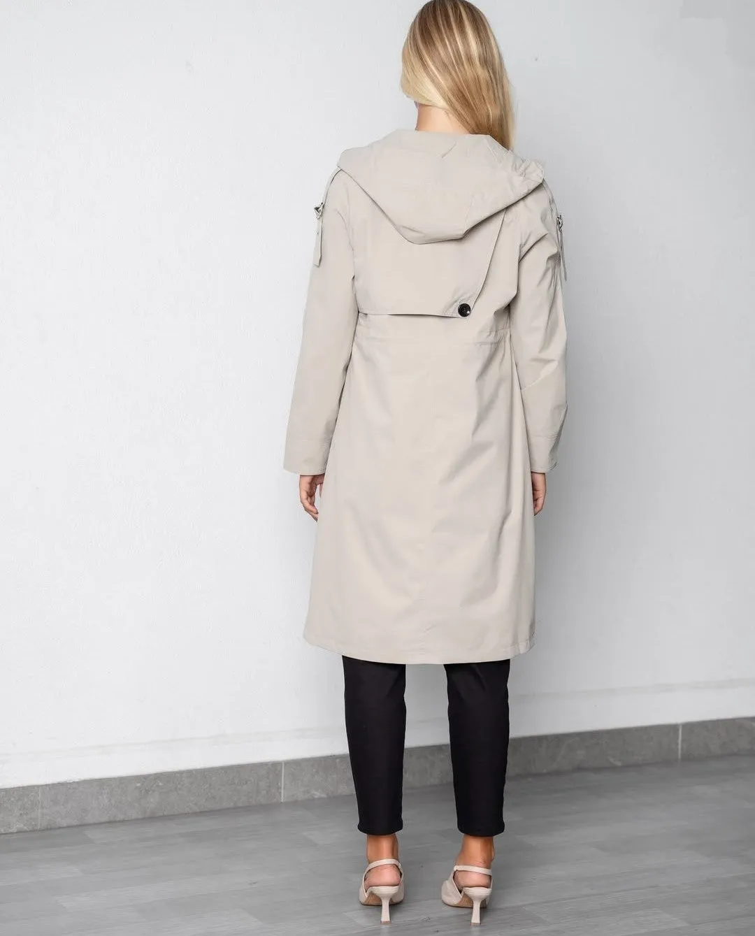 ZIP UP TRENCH COAT