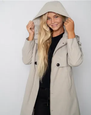 ZIP UP TRENCH COAT